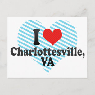 I Love Charlottesville,+VA Briefkaart