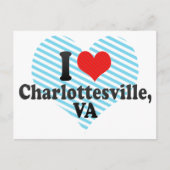 I Love Charlottesville,+VA Briefkaart (Voorkant)