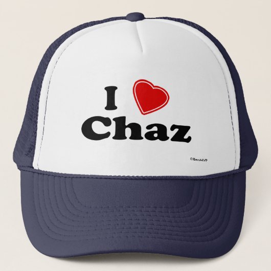 I Love Chaz Trucker Pet (Voorkant)