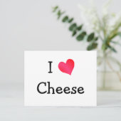 I Love Cheese Briefkaart (Staand voorkant)