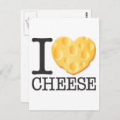 I Love Cheese Briefkaart (Voorkant / Achterkant)
