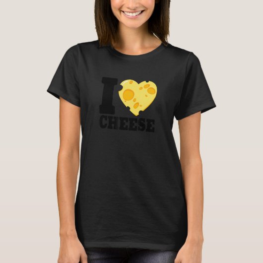 I love cheese heart Cheese 's day cheesy  2 T-shirt (Voorkant)