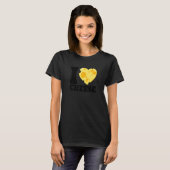 I love cheese heart Cheese 's day cheesy  2 T-shirt (Voorkant volledig)