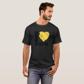 I love cheese heart Cheese 's day cheesy 2 T-shirt (Voorkant volledig)