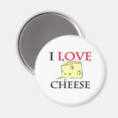 I Love Cheese Magneet (Voorkant / Achterkant)