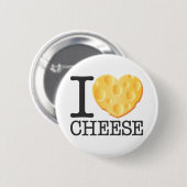 I Love Cheese Ronde Button 5,7 Cm (Voorkant /achterkant)