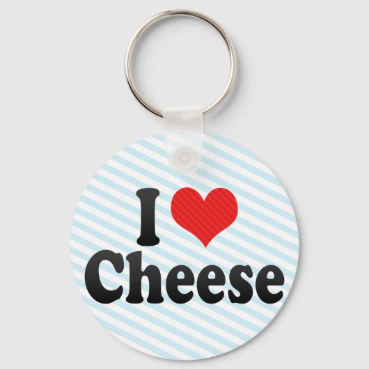 I Love Cheese Sleutelhanger (Voorkant)