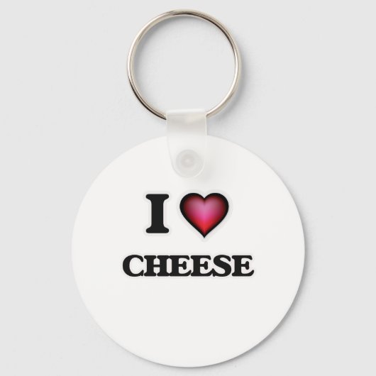 I Love Cheese Sleutelhanger (Voorkant)