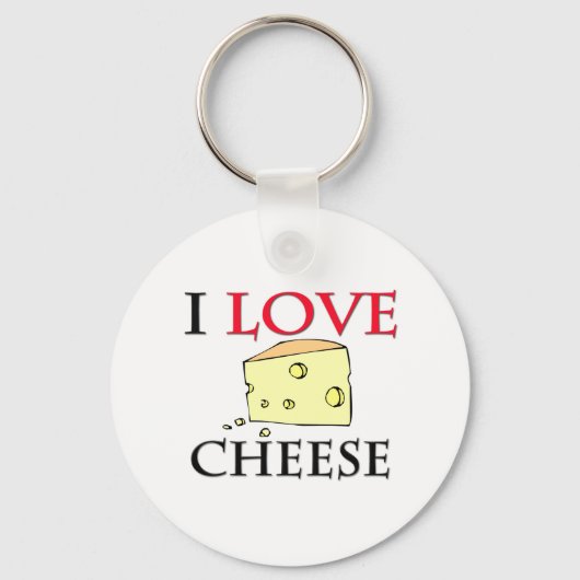 I Love Cheese Sleutelhanger (Voorkant)