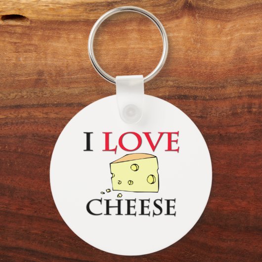 I Love Cheese Sleutelhanger (Voorkant)