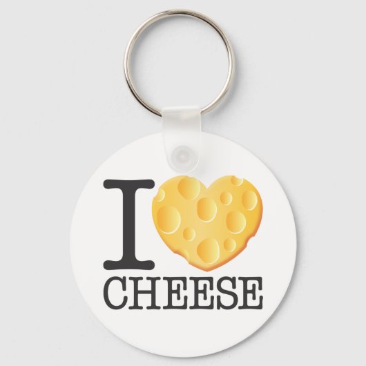 I Love Cheese Sleutelhanger (Voorkant)