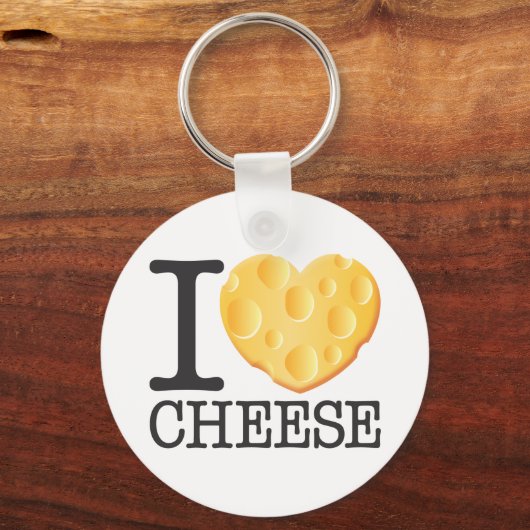 I Love Cheese Sleutelhanger (Voorkant)