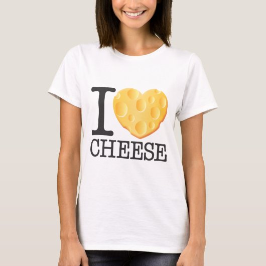 I Love Cheese T-shirt (Voorkant)
