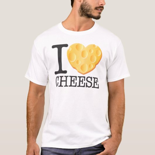 I Love Cheese T-shirt (Voorkant)