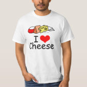 I Love Cheese T-shirt (Voorkant)
