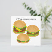 I Love Cheeseburgers Kaart (Staand voorkant)