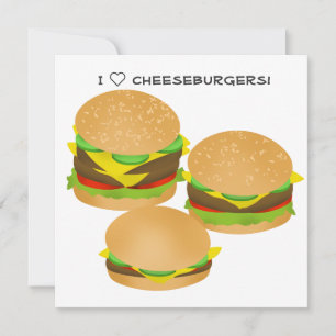 I Love Cheeseburgers Kaart