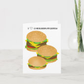 I Love Cheeseburgers Kaart (Voorkant)