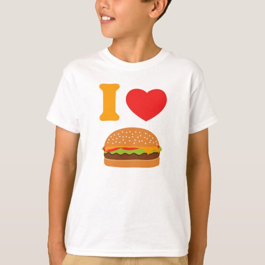 I Love Cheeseburgers T-shirt (Voorkant)