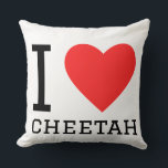 I love cheetah  kussen<br><div class="desc">I love cheetah ,  for animal kingdom lovers</div>