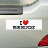 I Love Chemistry Bumpersticker (Op auto)