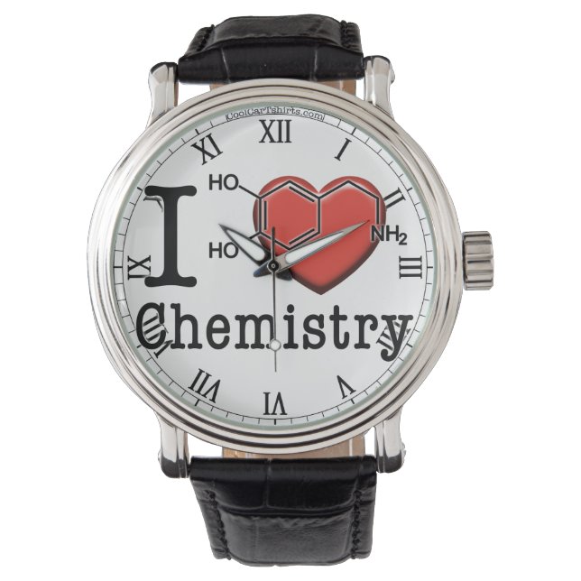 I Love Chemistry Horloge (Voorkant)