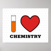 I Love Chemistry Poster (Voorkant)