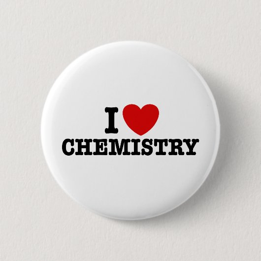 I Love Chemistry Ronde Button 5,7 Cm (Voorkant)