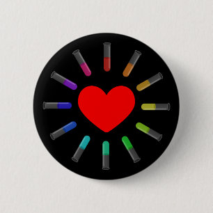 I Love Chemistry Ronde Button 5,7 Cm
