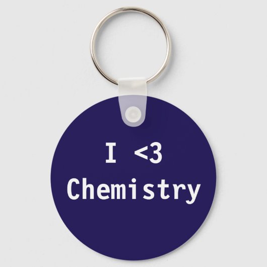 I Love Chemistry Sleutelhanger (Voorkant)