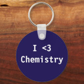 I Love Chemistry Sleutelhanger (Voorkant)