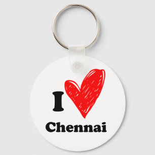 I Love Chennai Sleutelhanger