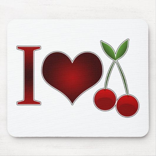 I Love Cherries Muismat (Voorkant)