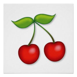 I Love Cherries Perfect Poster
