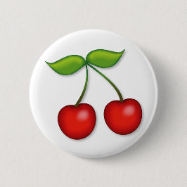 I Love Cherries Ronde Button 5,7 Cm