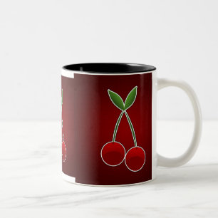 I Love Cherries Tweekleurige Koffiemok