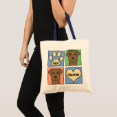 I Love Chesapeake Bay Retrievers Tote Bag (Voorkant (product))