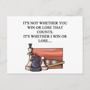 i love chess player briefkaart