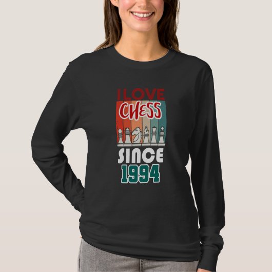 I love chess since 1994 t-shirt (Voorkant)