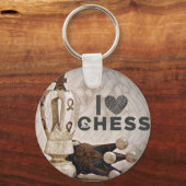 I Love Chess Sleutelhanger (Voorkant)