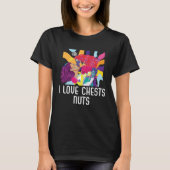 I Love Chests Nuts Bisexual Pride Bisexuality LGBT T-shirt (Voorkant)