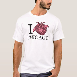 I Love Chicago anatomisch correct hart t-shirt