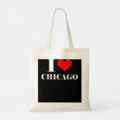 I Love Chicago, I Heart Chicago T-shirt Illinois Tote Bag (Achterkant)