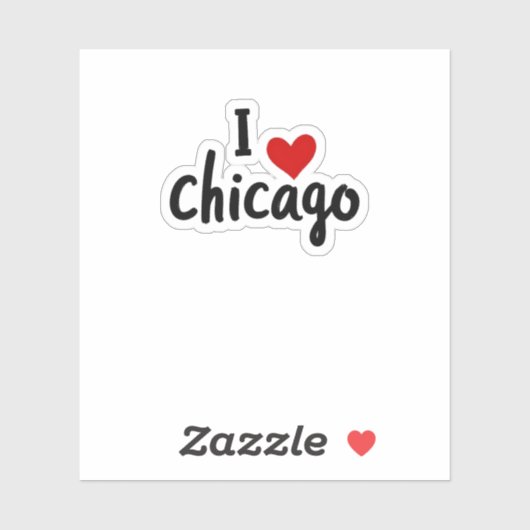 I love Chicago Sticker (Vel)