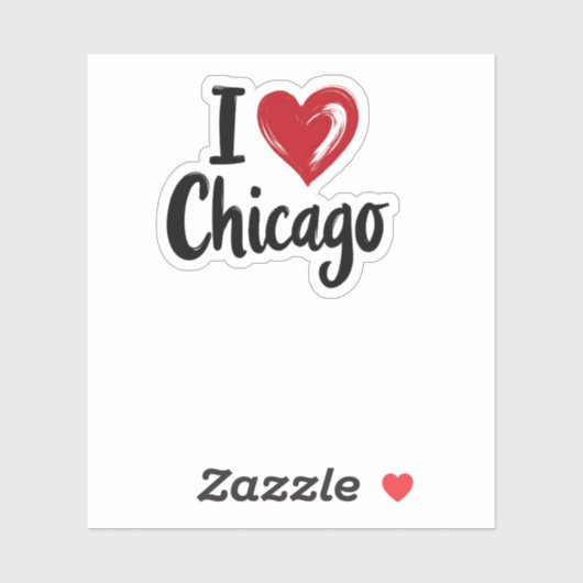 I love Chicago Sticker (Vel)