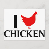 I Love Chicken Briefkaart (Voorkant)