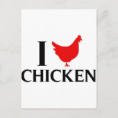I Love Chicken Briefkaart (Voorkant)