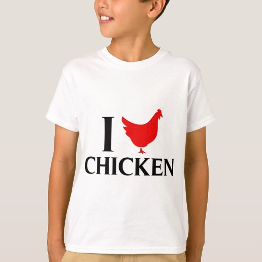 I Love Chicken T-shirt (Voorkant)