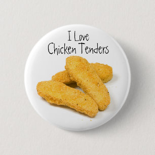 I Love Chicken Tenders Ronde Button 5,7 Cm