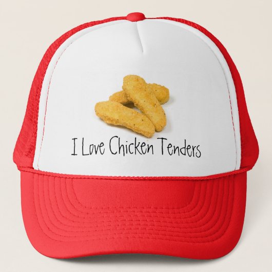 I Love Chicken Tenders Trucker Pet (Voorkant)